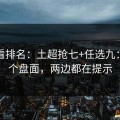 别只看排名：土超抢七+任选九：同一个盘面，两边都在提示